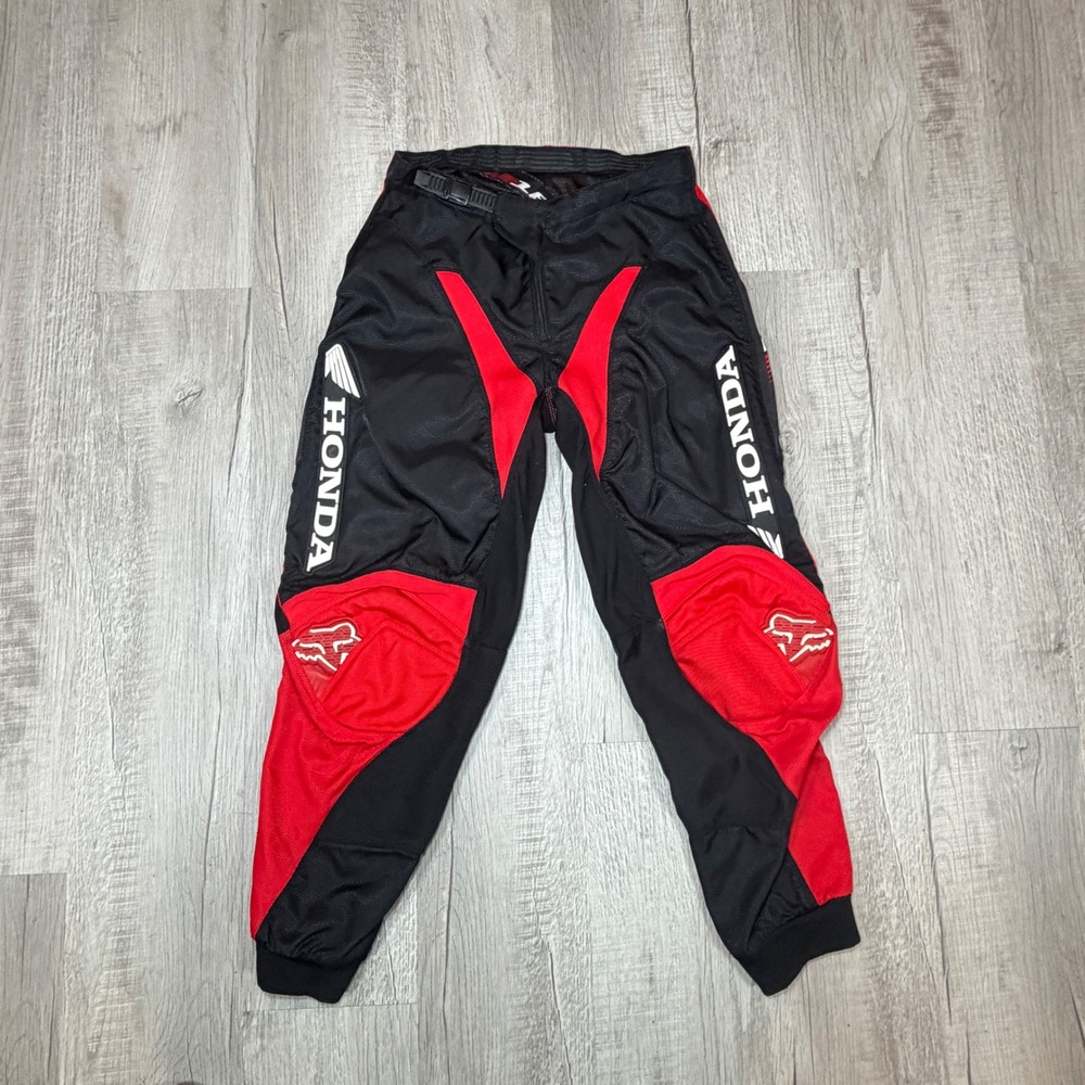 Fox Racing Honda Motocross Pants Size 30 Red MX Dirt Nike Gear Racing Off-Road